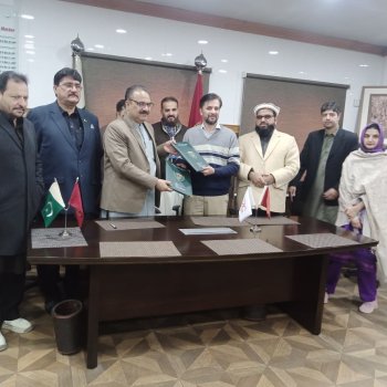 Signing of MoU with AWKUM Mardan